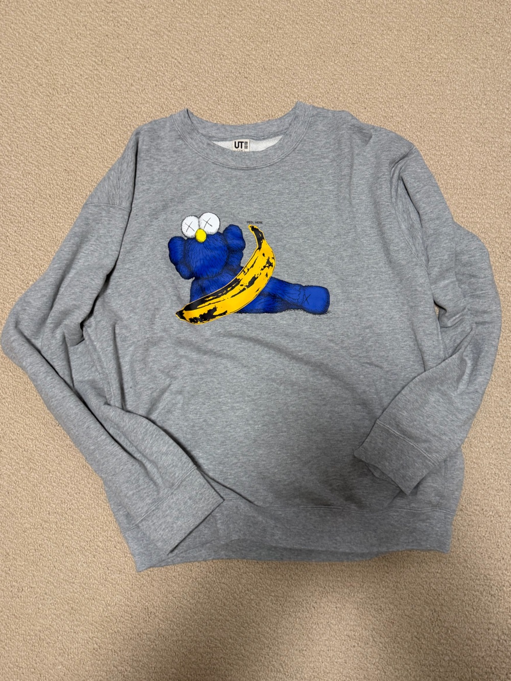 Uniqlo KAWS x Andy Warhol Gray Sweatshirt